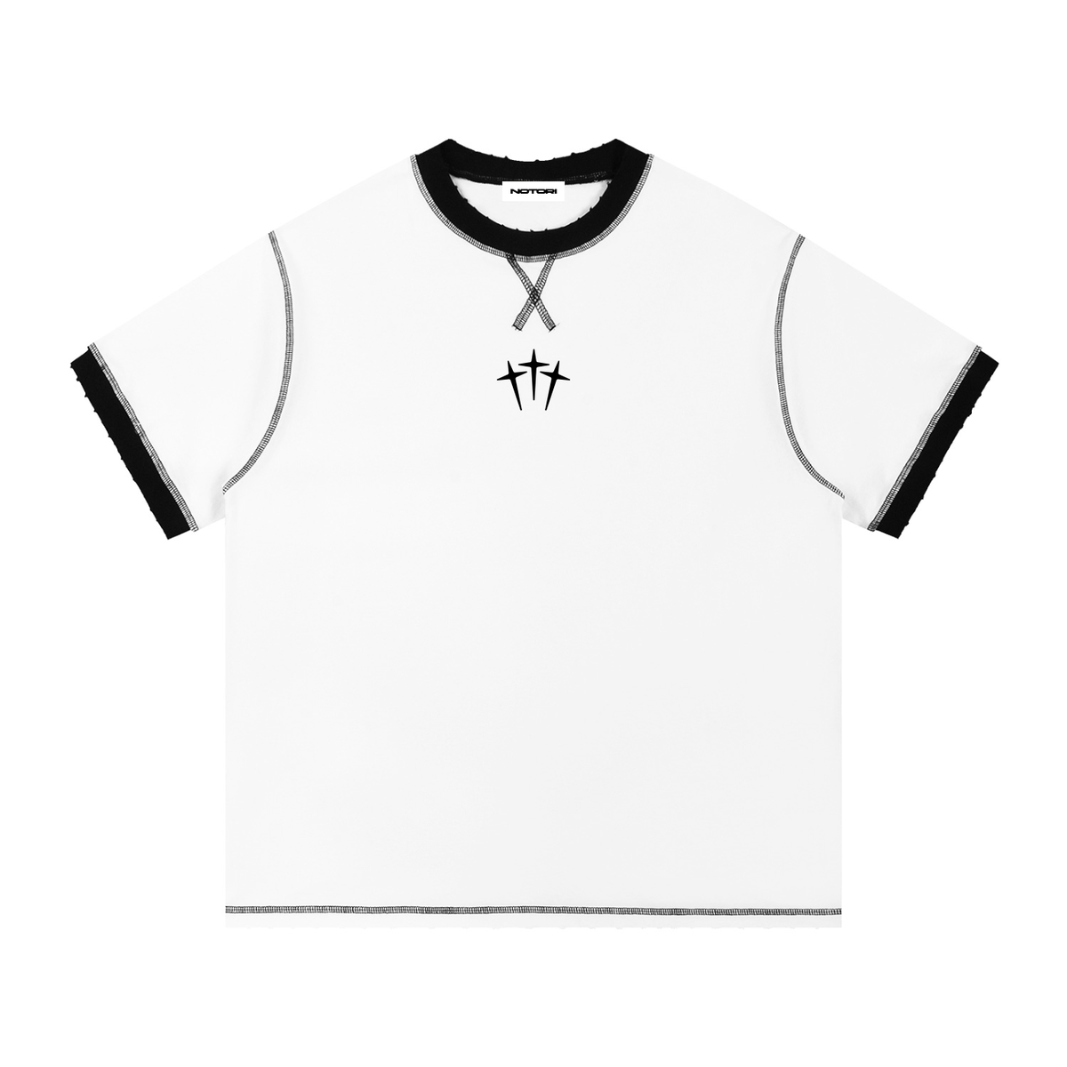 Contrast-Stitched T-Shirt