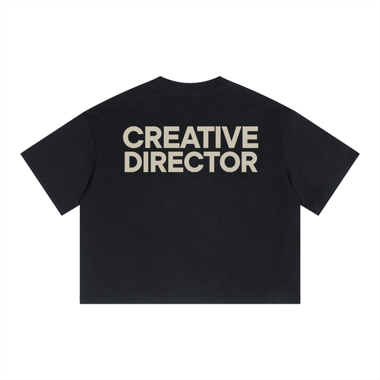 Boxy Crop T-Shirt "CREATIVE DIRECTOR"