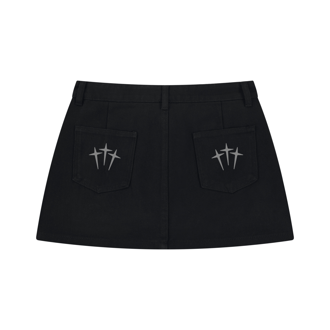 Women's Studded Denim Mini Skirt