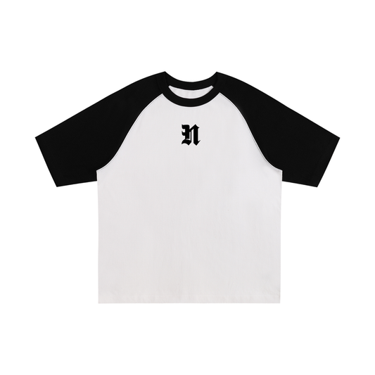 Color-Blocked Raglan Sleeve T-Shirt