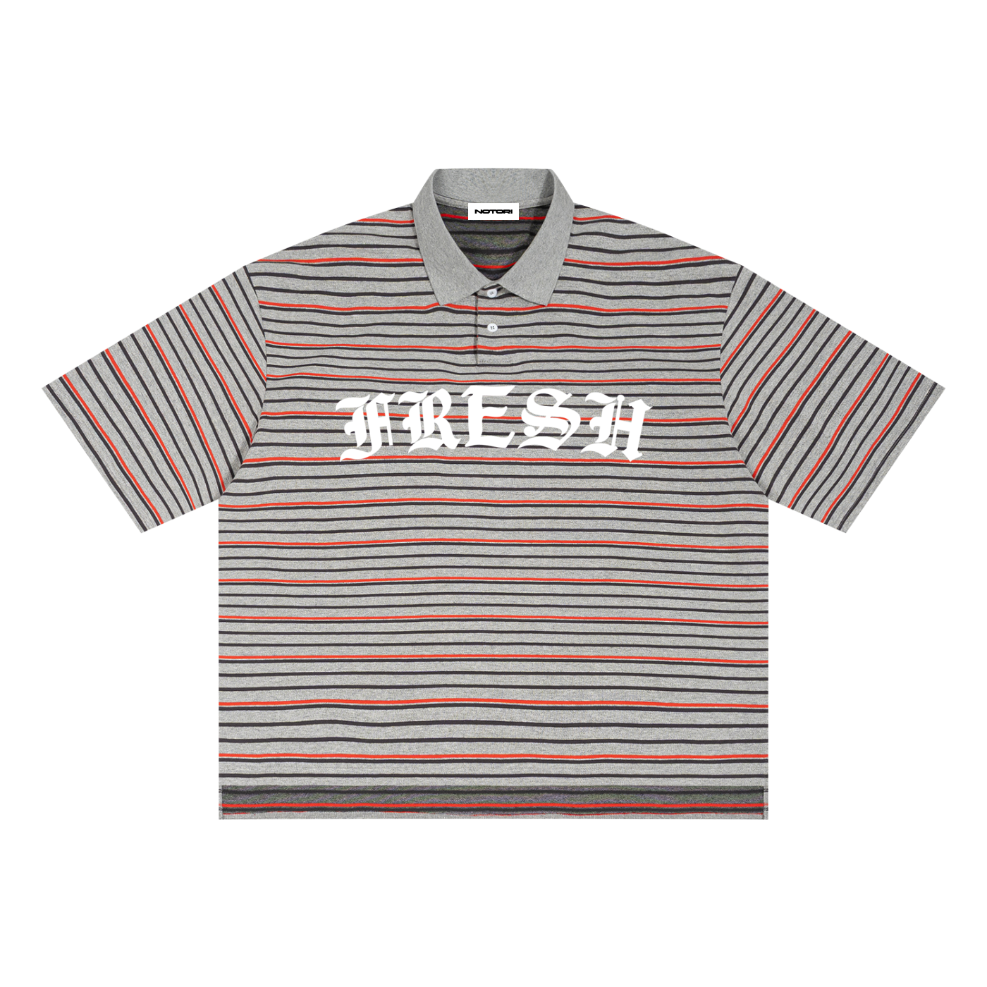 Boxy Polo Shirt "FRESH"