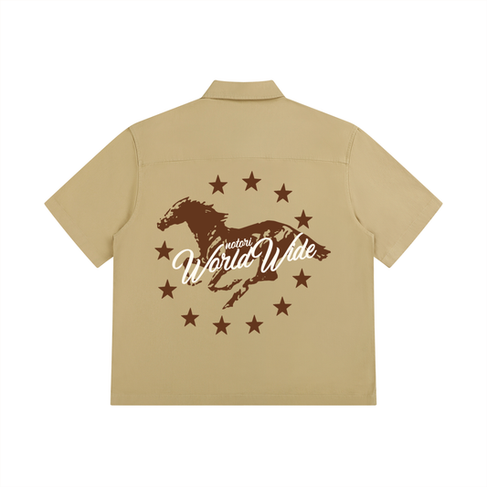 Boxy Short  Shirt "HORSE"