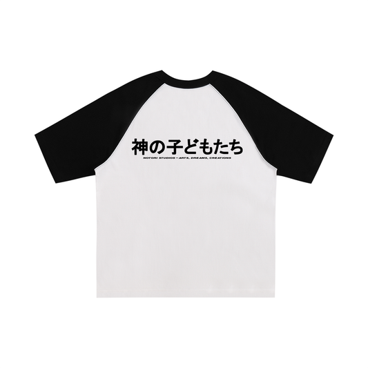 Color-Blocked Raglan Sleeve T-Shirt