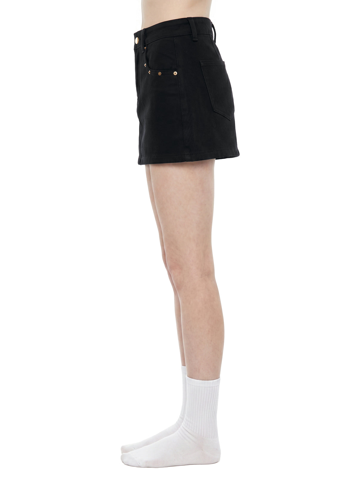 Women's Studded Denim Mini Skirt